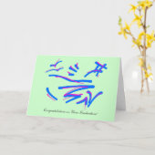 Reisen sind Flüsse, Glückwünsche zu Schließ Karte (Gelbe Blume)