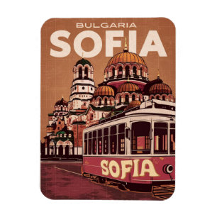 Reisen Sofia, Bulgarien Vintage Geschenke und Ande Magnet