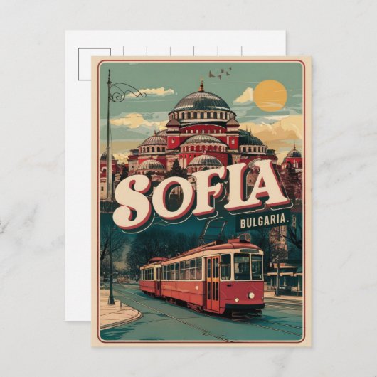 Reisen Sofia, Bulgarien Vintage Geschenke und Ande Postkarte (Vorne/Hinten)