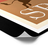 Reisen Spanien, Vintage Reiseplakat, Poster (Ecke)