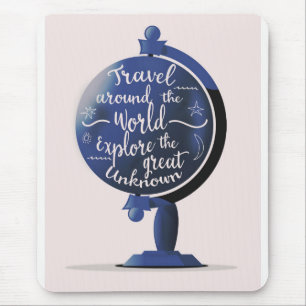 Reisen um die Welt Entdecken Sie das Große Unbekan Mousepad