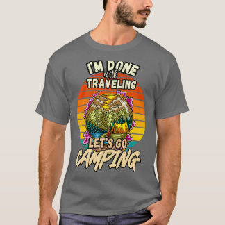 REISEN UND CAMPING DESIGN VINTAGE KLASSISCH RETRO T-Shirt