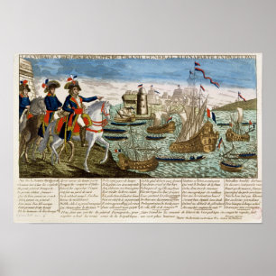 Reisen und Exploits des General Bonaparte 1798 Poster