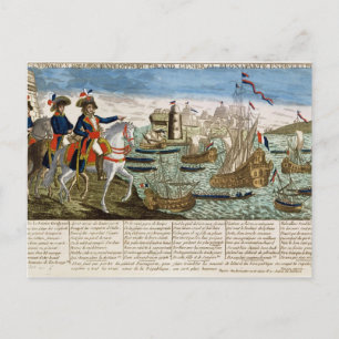 Reisen und Exploits des General Bonaparte 1798 Postkarte
