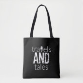 Reisen und Täler (weißes Logo) Tote Tasche (Vorderseite)