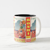 Reisen Vintag Australien Bondi Beach Zweifarbige Tasse (VorderseiteRechts)
