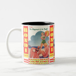 Reisen Vintag Australien Bondi Beach Zweifarbige Tasse