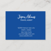Reisen Visitenkarte (Rückseite)