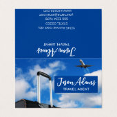 Reisen Visitenkarten (Außenseite Aufgefaltet)