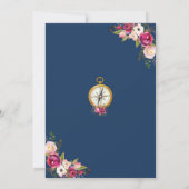 Reisen von Miss nach Brautparty Einladung (Rückseite)