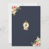 Reisen von Miss nach Brautparty Einladung (Rückseite)