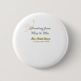 Reisen von Miss zu Brautparty Name hinzufügen Button