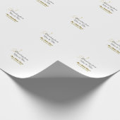 Reisen von Miss zu Brautparty Name hinzufügen Geschenkpapier (Ecke)