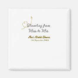 Reisen von Miss zu Brautparty Name hinzufügen Magnet