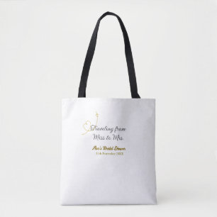 Reisen von Miss zu Brautparty Name hinzufügen Tasche