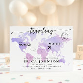Reisen von Partner zu Eltern Map Baby Shower Einladung