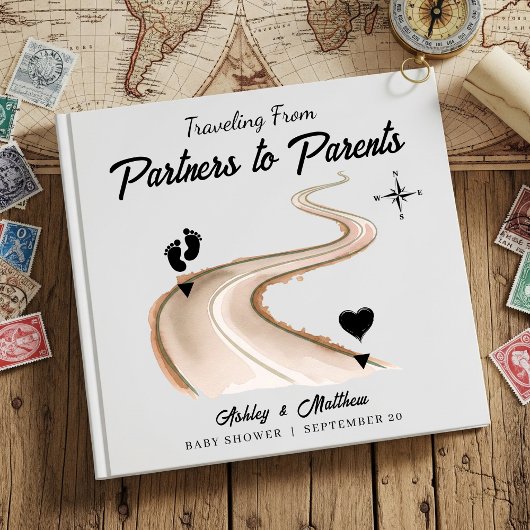 Reisen von Partnern zur Kinderdusche Gästebuch