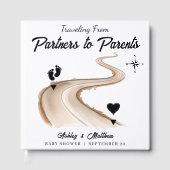 Reisen von Partnern zur Kinderdusche Gästebuch (Vorderseite)