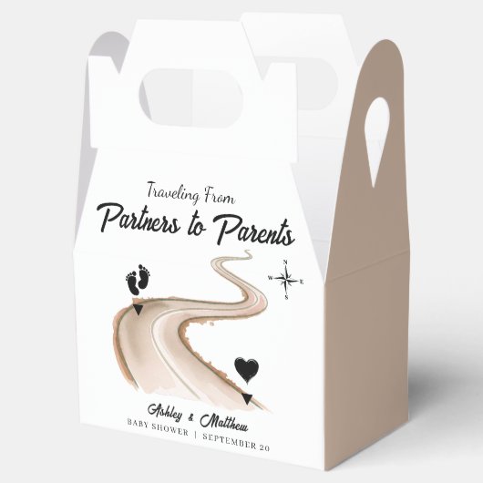 Reisen von Partnern zur Kinderdusche Geschenkschachtel (Geöffnet)