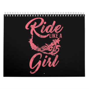 Reisen wie ein Girl Motorrad-Funny-Geschenk Kalender