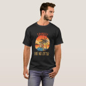 Reisen wie kein anderes Tier Lover Globe Trotter T T-Shirt (Vorne ganz)