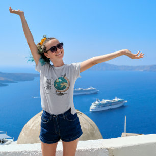 Reisen wir das weltweite grafische Abenteuer T-Shirt