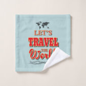Reisen wir die Welt Badhandtuch Set (Waschlappen)