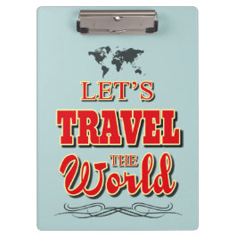 Reisen wir die Welt Klemmbrett
