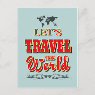 Reisen wir die Welt Postkarte