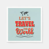 Reisen wir die Welt Serviette (Vorderseite)