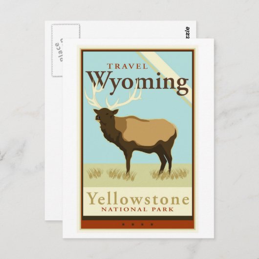 Reisen Wyoming Postkarte (Vorne/Hinten)