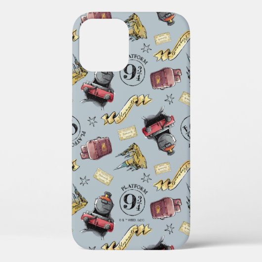 Reisen zum HOGWARTS™-Muster Case-Mate iPhone Hülle (Rückseite)