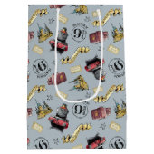 Reisen zum HOGWARTS™-Muster Mittlere Geschenktüte (Rückseite)