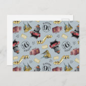 Reisen zum HOGWARTS™-Muster Postkarte (Vorne/Hinten)