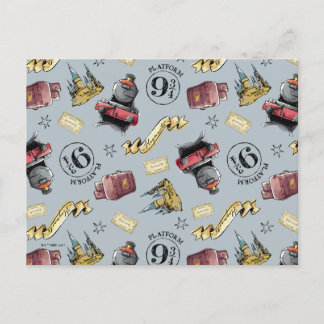 Reisen zum HOGWARTS™-Muster Postkarte