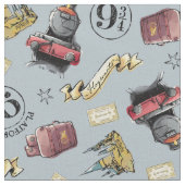 Reisen zum HOGWARTS™-Muster Stoff (Nahaufnahme)