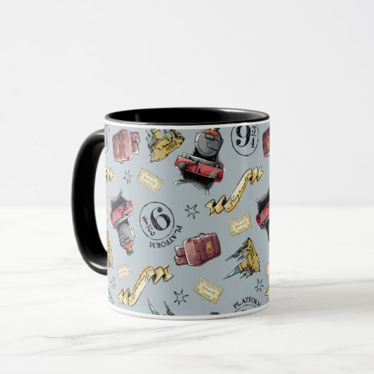 Reisen zum HOGWARTS™-Muster Tasse (Vorderseite Links)