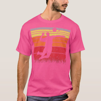 Reisen zurück in die Zeit mit Beachvolleyball Retr T-Shirt