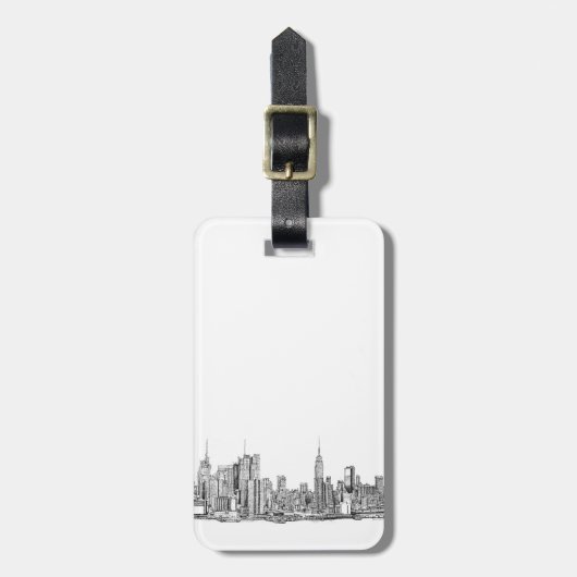 Reisend-Gepäckanhänger der New Yorker Gepäckanhänger (Vorderseite vertikal)
