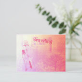 Reisend Postkarte (Stehend Vorderseite)