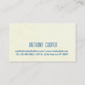 Reisende Agent Flüge Visitenkarte (Rückseite)