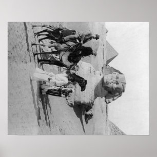 Reisende Ägypten-Touristen der Nil, Sphix Poster