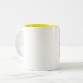 Reisende an den Pyramiden, Pyramiden in Giseh Zweifarbige Tasse (Vorderseite Links)