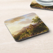 Reisende auf einem Weg in einem umfangreichen Untersetzer (Linke Seite)