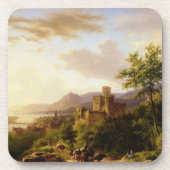 Reisende auf einem Weg in einem umfangreichen Untersetzer (Vorderseite)