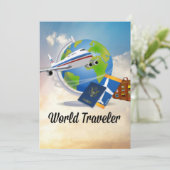 Reisende aus aller Welt, verpackt und einsatzberei Karte (Stehend Vorderseite)