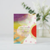 Reisende Blumenlandschaft Postkarte (Stehend Vorderseite)