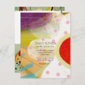 Reisende Blumenlandschaft Postkarte (Vorne/Hinten)