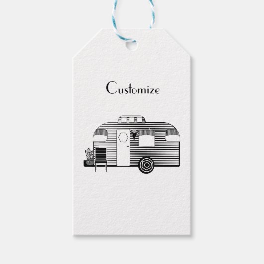 Reisende Camper Caravan Thunder_Cove Geschenkanhänger (Vorderseite)