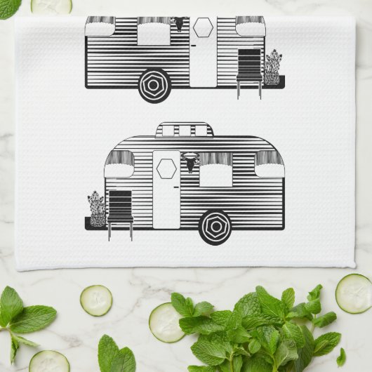 Reisende Camper Caravan Thunder_Cove Geschirrtuch (Gefaltet)